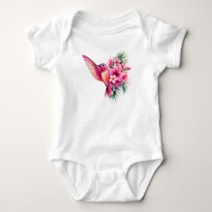 Kolibrie Frangipani PNG Waterverf Vogelontwerp Romper