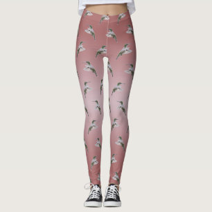 Kolibrie Frenzy Broek (Stof Roze Mix) Leggings
