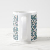 Kolibrie gebladerte blauw grote koffiekop (Achterkant)