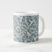 Kolibrie gebladerte blauw grote koffiekop (Voorkant rechts)