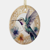 Kolibrie Gepersonaliseerde Kerstmis Ornament (Rechts)