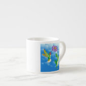 Kolibrie: gestileerd espresso kop (Voorkant rechts)