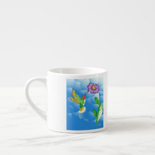 Kolibrie: gestileerd espresso kop