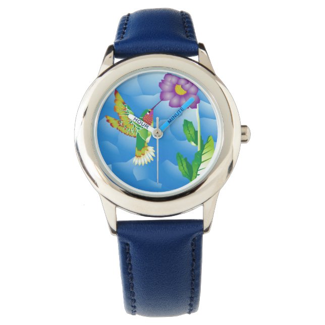 Kolibrie: gestileerd horloge (Voorkant)