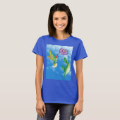 Kolibrie: gestileerd t-shirt (Voorkant volledig)