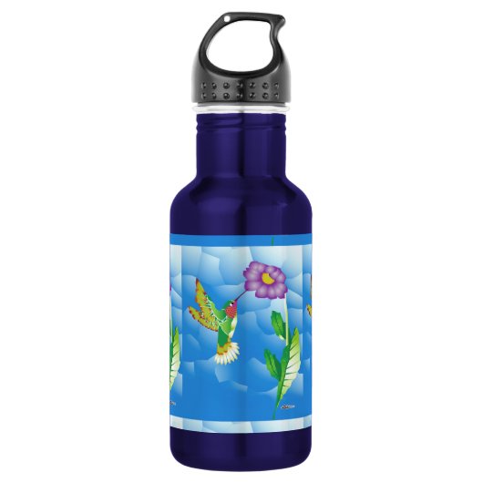 Kolibrie: gestileerd waterfles (Voorkant)