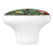 kolibrie Glas in lood Keramische Knop (Zijkant)