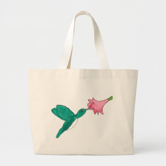 Kolibrie Grote Tote Bag (Voorkant)