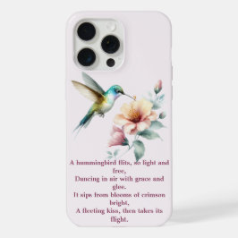 Kolibrie Harmonie met Elegante Hibiscus iPhone 15 Pro Max Case