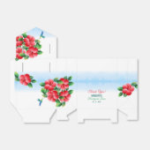 Kolibrie Hibiscus Hawaiiaans Tropisch | Evenement Bedankdoosjes (Uitgevouwen)