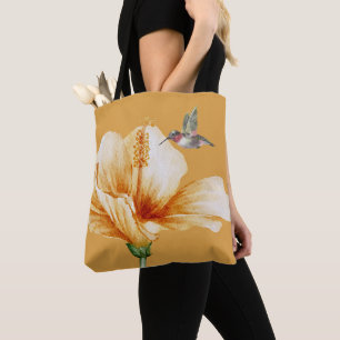 Kolibrie & Hibiscus Tote Bag