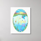 Kolibrie, Hoop, Schilderen, Kunst, Muurkunst Canvas Afdruk (Voorkant)