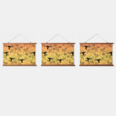 Kolibrie hout getooid wandtapijt hangend wandkleed (Driedubbel)