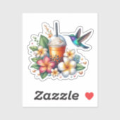 Kolibrie & IJskoude Koffie Sticker (Vel)
