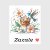 Kolibrie & IJskoude Koffie Sticker (Vel)