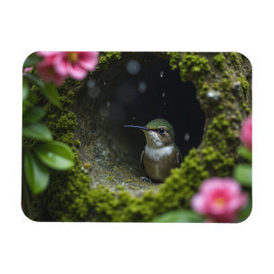 Kolibrie in het nest magneet