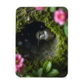 Kolibrie in het nest magneet (Verticaal)