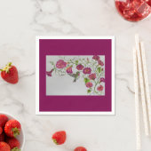 Kolibrie in roze cocktail servetten (Insitu)
