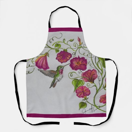 Kolibrie in roze Schort (Voorkant)