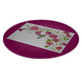 Kolibrie in roze snijplank (Hoek)