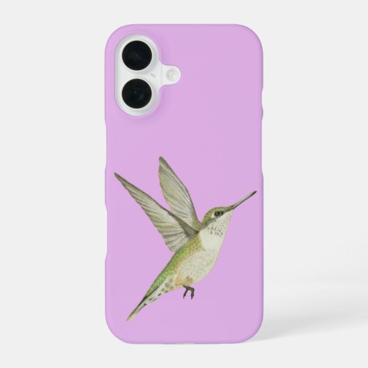 Kolibrie iPhone 16 Hoesje (Achterkant)