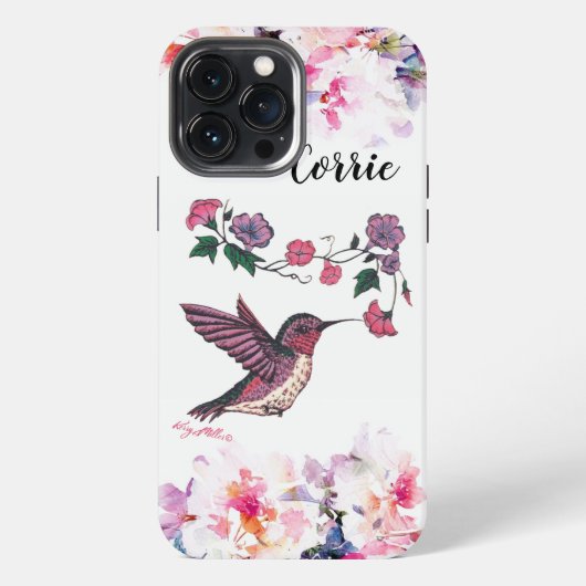Kolibrie iPhone Hoesje iPhone 13 Pro Max Hoesje (Achterkant)