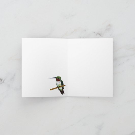 Kolibrie Kaart lichtgroen (Binnen)