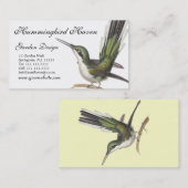Kolibrie Kaarten, tuinontwerper, cadeauwinkel, enz Visitekaartje (Voorkant / Achterkant)