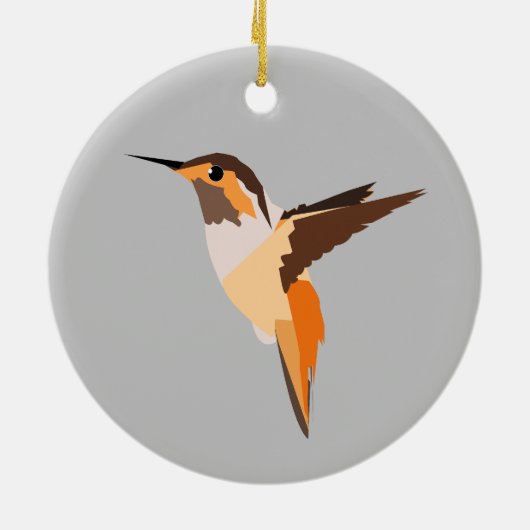 kolibrie keramisch Ornament (Achterkant)