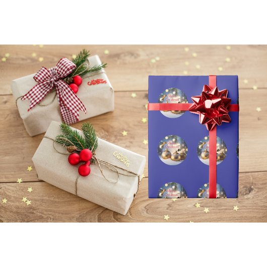 Kolibrie Kerst inpakpapier