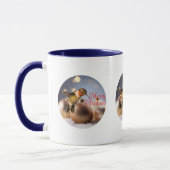 Kolibrie Kerst Koffiekop Mok (Links)