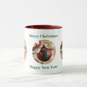 Kolibrie Kerst Koffiekop Mok (Midden)