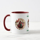 Kolibrie Kerst Koffiekop Mok (Links)