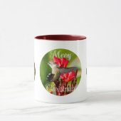 Kolibrie Kerst Koffiekop Mok (Midden)