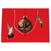 Kolibrie Kerstcadeautas Groot Cadeauzakje (Voorkant)