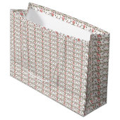 Kolibrie Kerstcadeautas Groot Cadeauzakje (Voorkant Gekanteld)