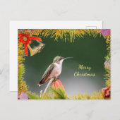 Kolibrie Kerstkaart Feestdagenkaart (Voorkant / Achterkant)