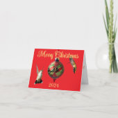 Kolibrie Kerstkaart Kaart (Voorkant)