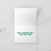 Kolibrie Kerstkaart Kaart (Binnen)