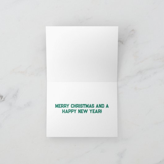 Kolibrie Kerstkaart Kaart (Binnen)