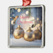 Kolibrie Kerstkaart Metalen Ornament (Links)