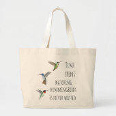 Kolibrie kijken grote tote bag (Voorkant)