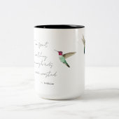 Kolibrie kijken tweekleurige koffiemok (Center)