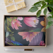 Kolibrie Kleurrijke Bloemen Kunst Tissuepapier (Geschenk)