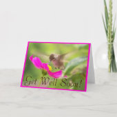 Kolibrie krijgt goede Kaart (Voorkant)