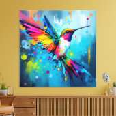 Kolibrie Kunst Canvas Afdruk (Insitu (Woonkamer))