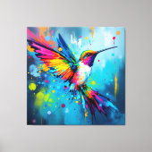 Kolibrie Kunst Canvas Afdruk (Voorkant)