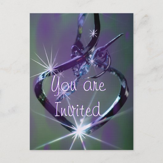 Kolibrie lav & turkoois ansichtkaart - elke gelege uitnodiging briefkaart (Voorkant)