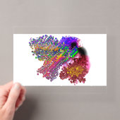 Kolibrie liefde acryl uitnodigingen (Insitu (Draagbaar))