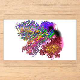 Kolibrie liefde acryl uitnodigingen
